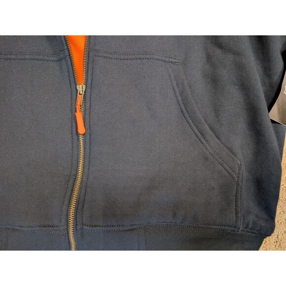 NWT Dunbrooke Chicago Bears Jacket Mens Size Large Navy Hooded Orange Lining - Picture 5 of 10